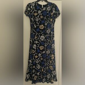 Ann Taylor Floral Flounce Sheath Dress